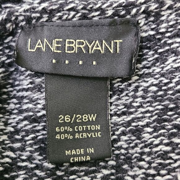 Lane Bryant Womens 26-28 Black White 2 Button Top Cardigan Sweater Short Sleeve - Picture 4 of 5